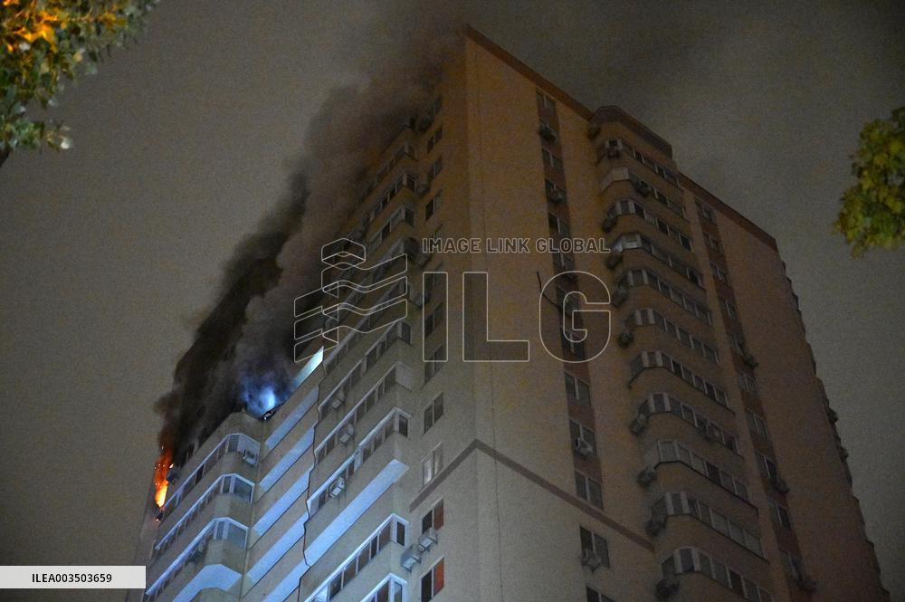 Russian drone hits Kyiv apartment block killing teenage girl