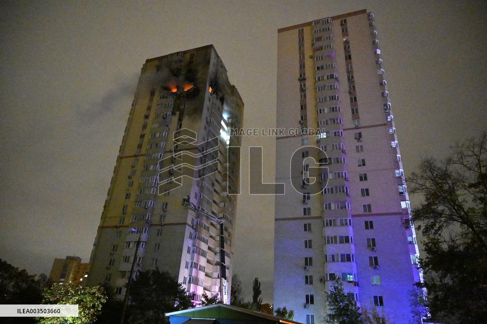 Russian drone hits Kyiv apartment block killing teenage girl