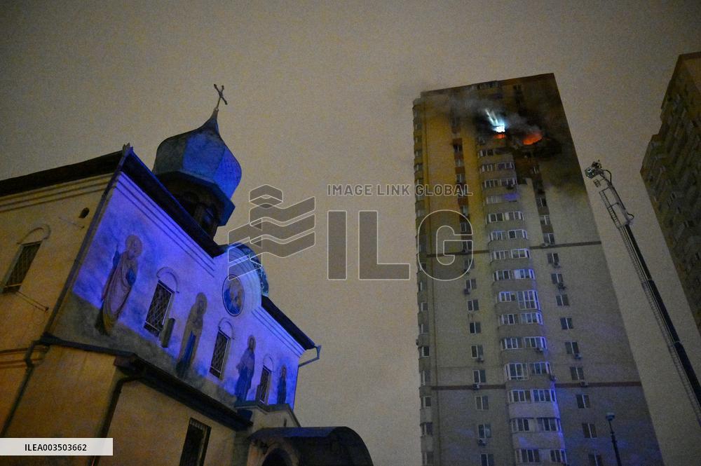Russian drone hits Kyiv apartment block killing teenage girl