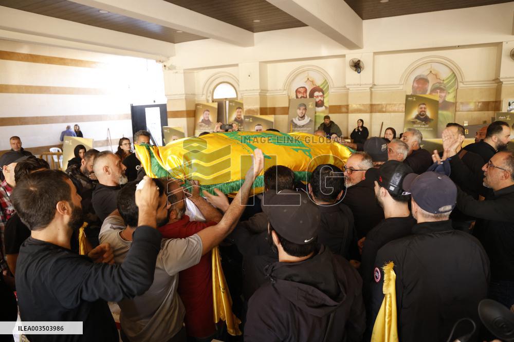 Funeral Of Journalist Ghassan Najjar Killed In Israeli Airstrike - Beirut