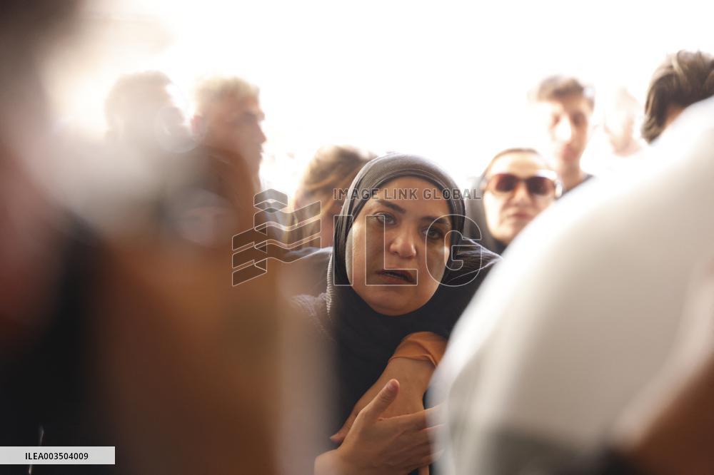 Funeral Of Journalist Ghassan Najjar Killed In Israeli Airstrike - Beirut