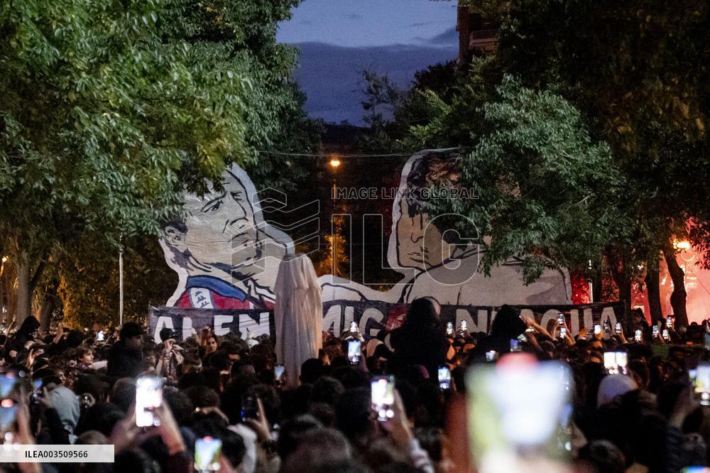Atmosphere Prior Real Madrid v FC Barcelona - Madrid