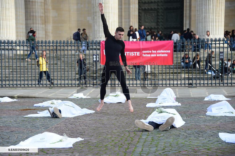 Protest against violence against children and teenagers - Paris