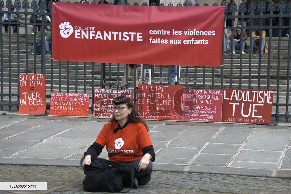 Demonstration Against Violence Against Children - Paris