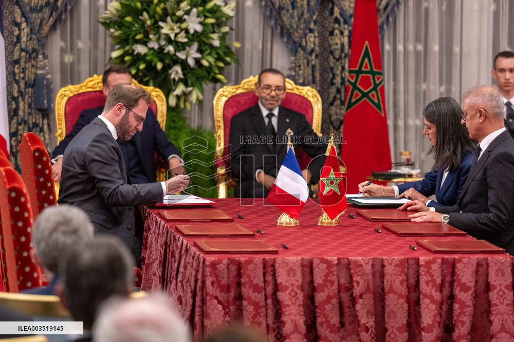 France And Morocco Sign Deals Worth Over 10 Billion Euros - Rabat