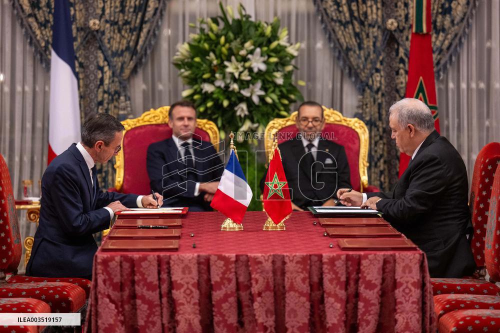 France And Morocco Sign Deals Worth Over 10 Billion Euros - Rabat