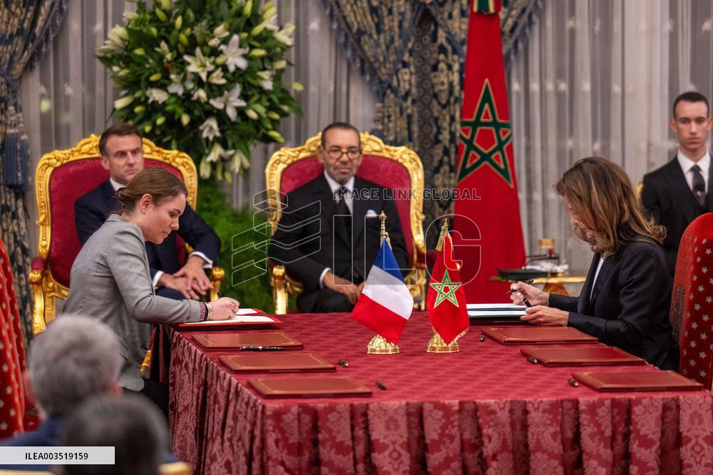 France And Morocco Sign Deals Worth Over 10 Billion Euros - Rabat