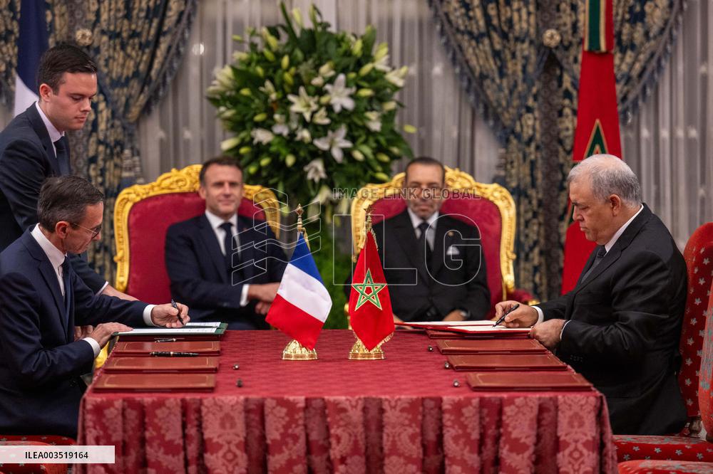 France And Morocco Sign Deals Worth Over 10 Billion Euros - Rabat