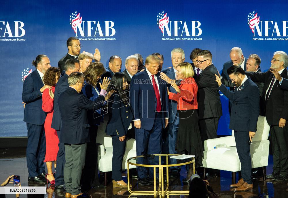 Trump Interviewed at National Faith Summit - Georgia