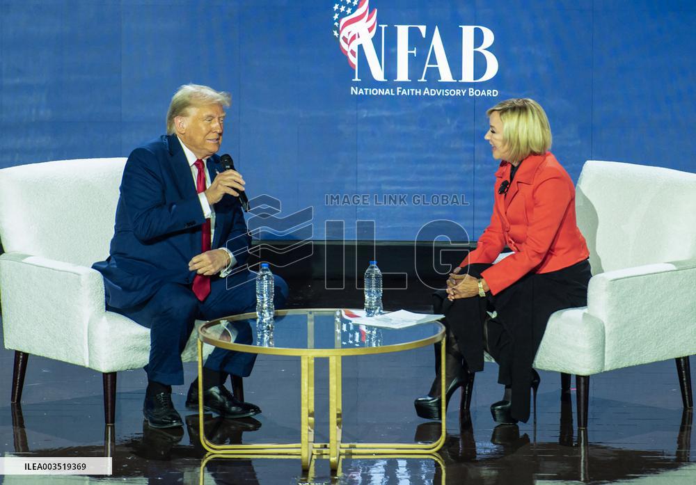 Trump Interviewed at National Faith Summit - Georgia