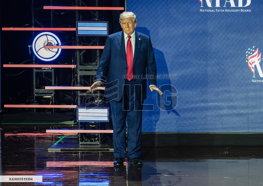 Trump Interviewed at National Faith Summit - Georgia