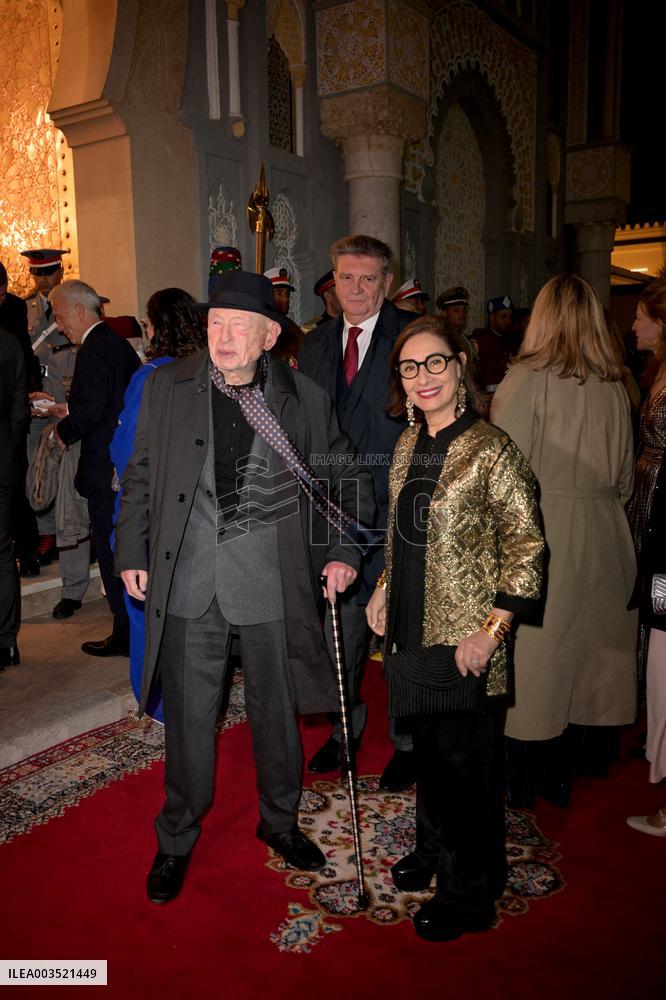 State Dinner in Honor of President Macron At Royal Palace - Rabat
