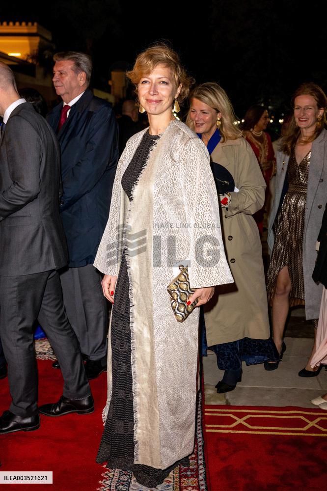 State Dinner in Honor of President Macron At Royal Palace - Rabat