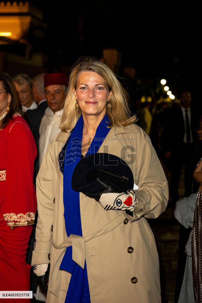 State Dinner in Honor of President Macron At Royal Palace - Rabat