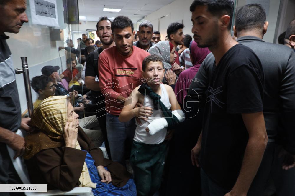 Gaza Strip In Aftermath Of Israeli Airstrike