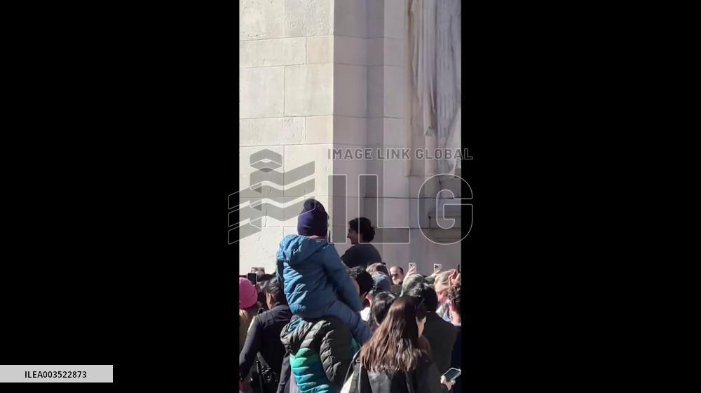 US: Timothée Chalamet Look-Alike Contest In NYC