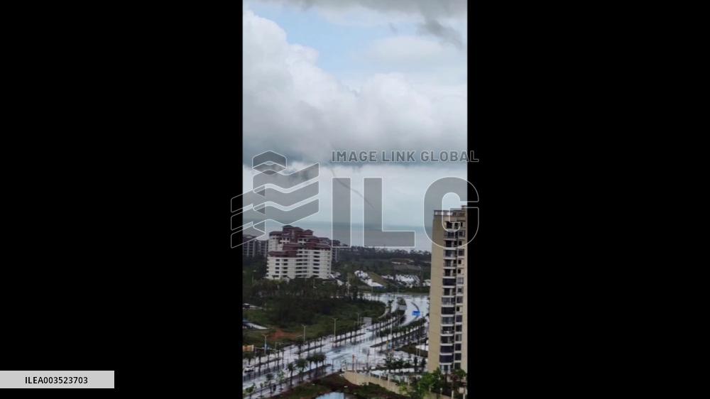 China: Stunning Waterspout Forms Off Coast Of Hainan