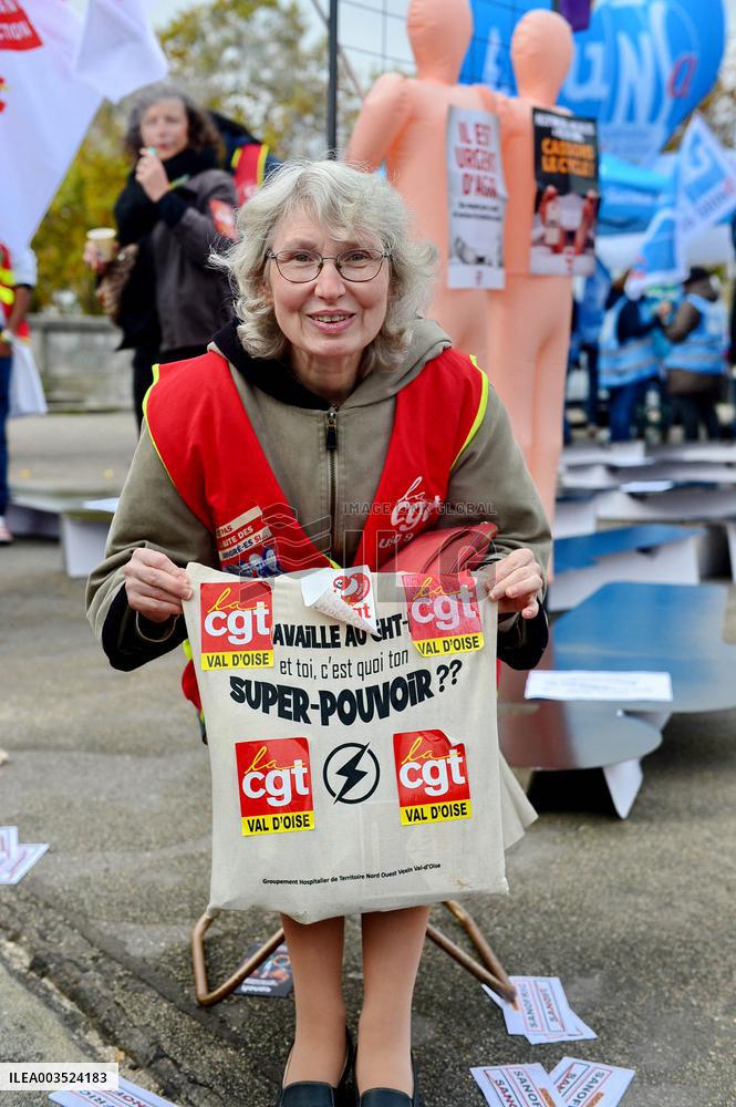 Health and CGT Sanofi Inter-Union Rally - Paris
