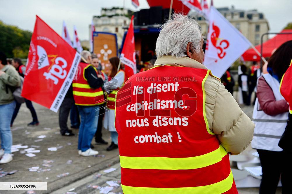 Health and CGT Sanofi Inter-Union Rally - Paris