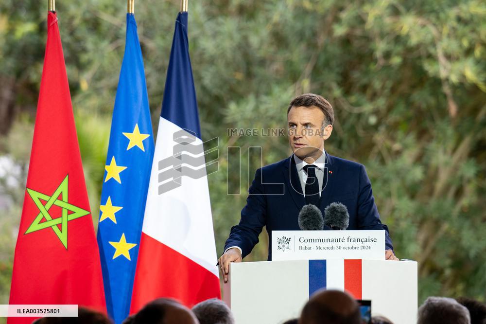 Ceremony to French community in Morocco - Rabat