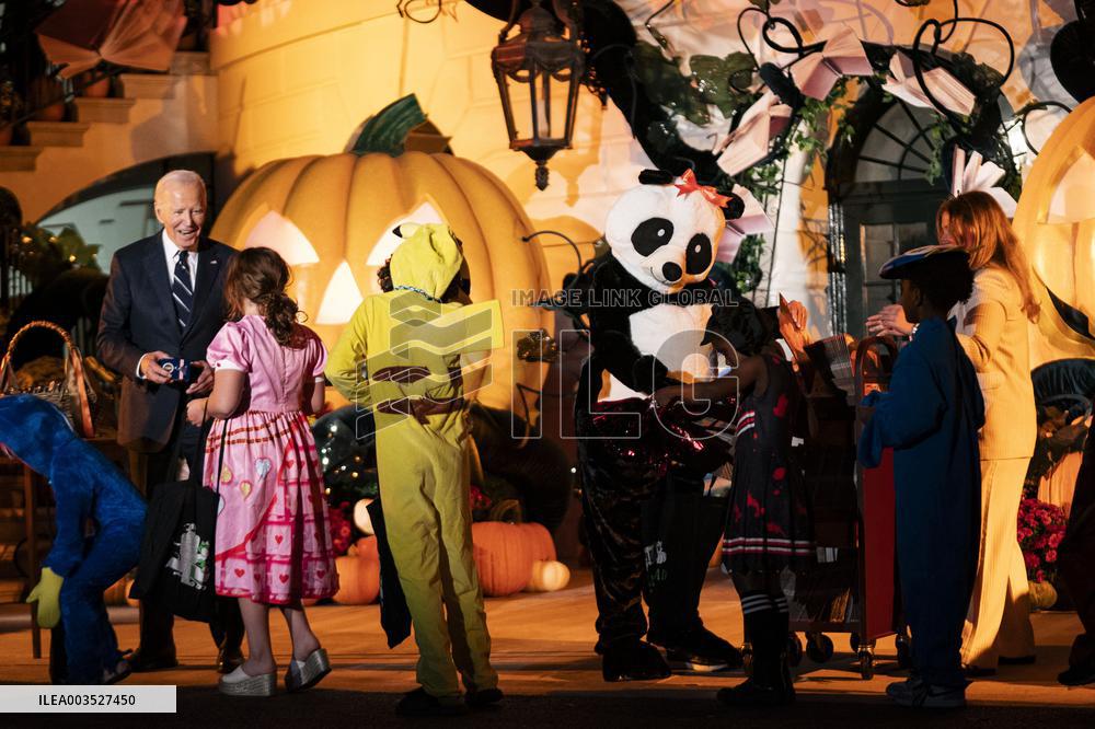 President Biden and First Lady Jill Biden Host Trick-or-Treat Event on the South Lawn