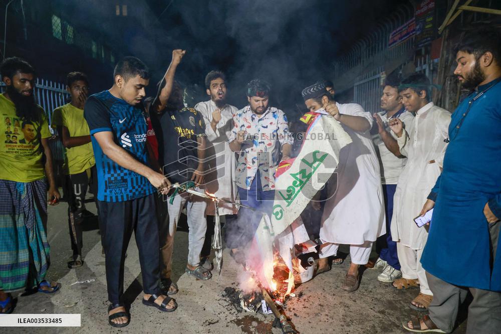 Jatiya Party HQs Set On Fire - Dhaka