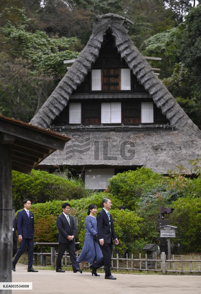 Princess Kako at old folk house museum near Tokyo