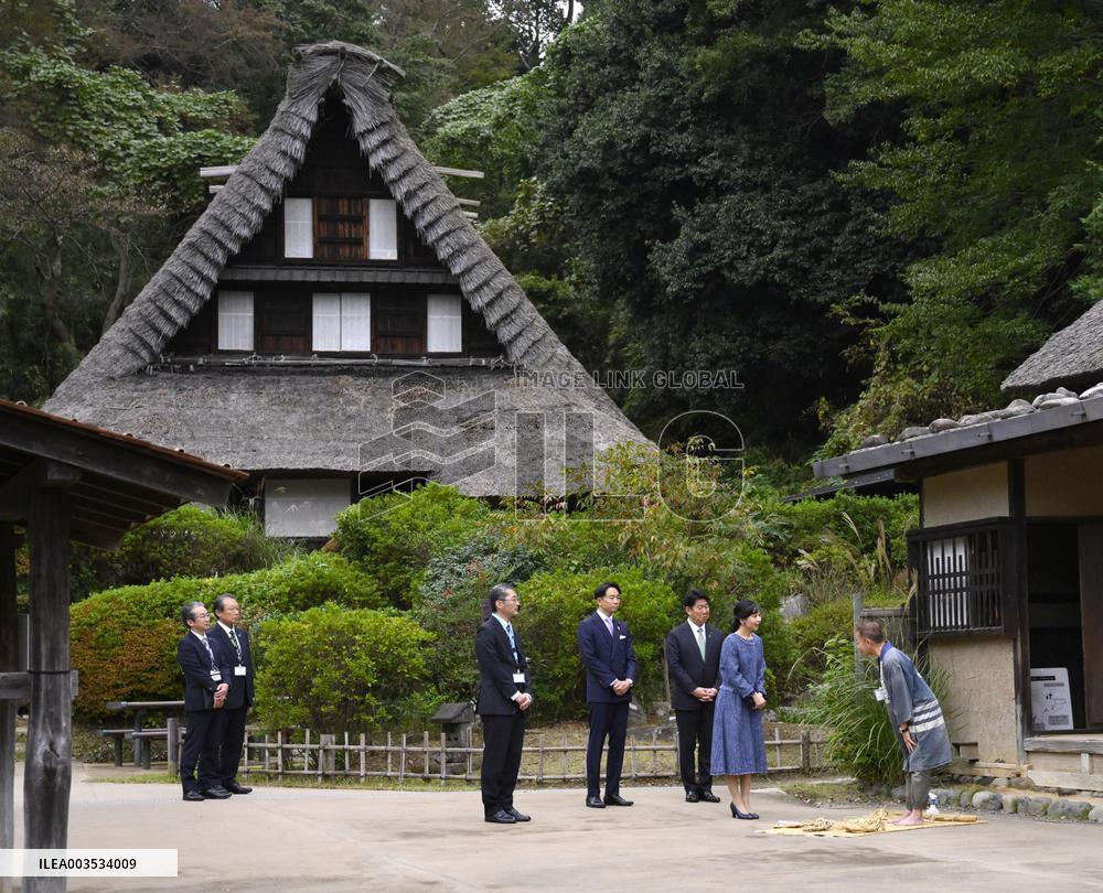 Princess Kako at old folk house museum near Tokyo