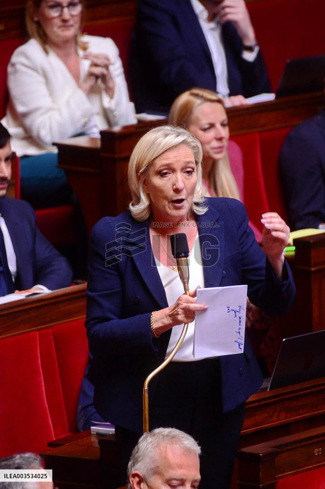 Public Session Of The Parliamentary Niche Of RN Group - Paris