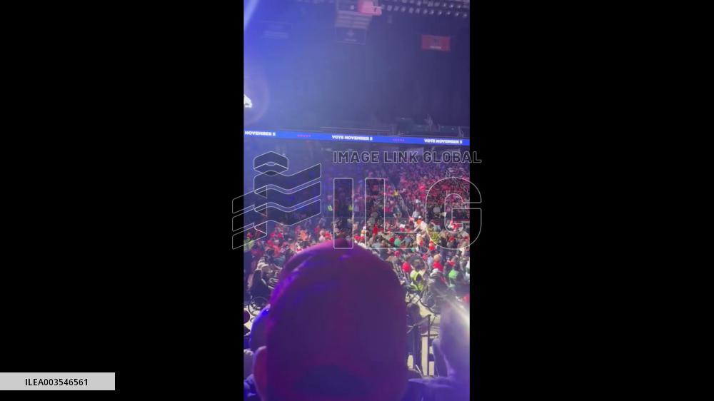 US: Crowd Performs Wave At Donald Trump Rally In Greensboro, North Carolina