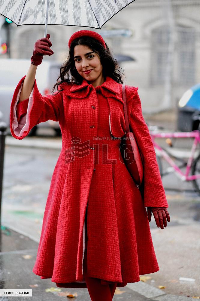 PFW - Mugler Street Style