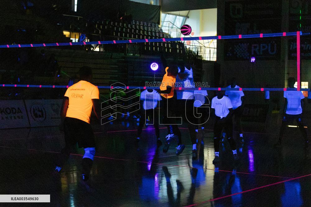 Glow in the dark volleyball