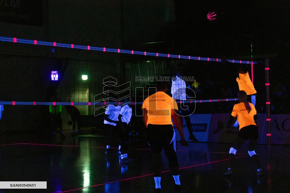 Glow in the dark volleyball