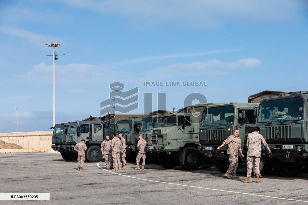 Amphibious Ship Galicia Arrives At The Port Of Valencia