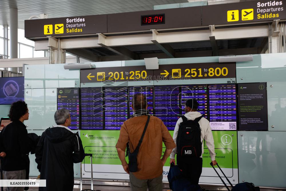Barcelona Airport Diverts 12 Flights Due To The Rains