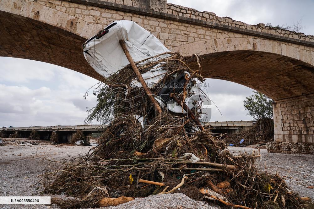 Seventh Day of The Effects of The Dana in Valencia - Spain
