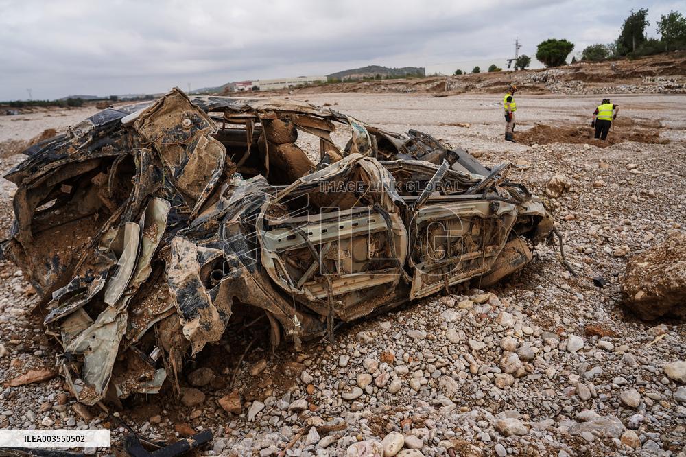 Seventh Day of The Effects of The Dana in Valencia - Spain