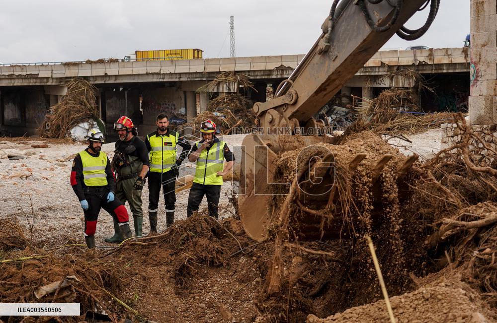 Seventh Day of The Effects of The Dana in Valencia - Spain