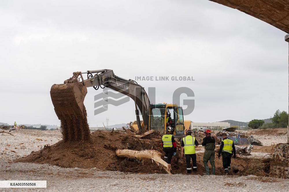 Seventh Day of The Effects of The Dana in Valencia - Spain