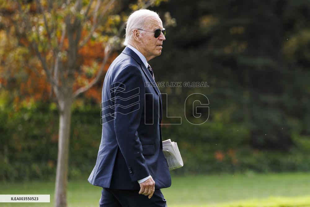Joe Biden Returns to White House on Election Eve