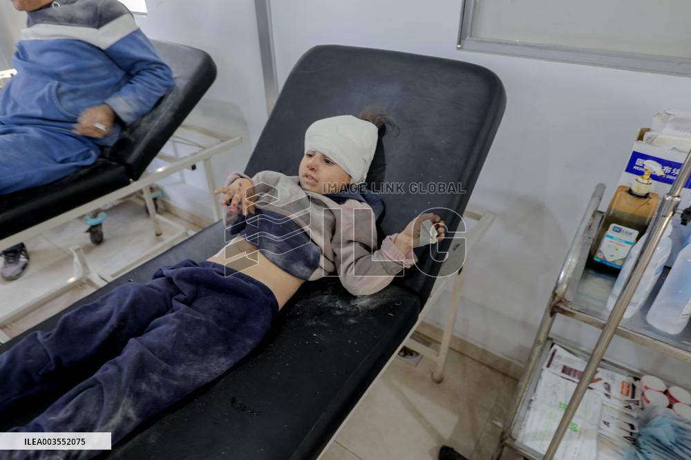 Palestinians Mourn Those Killed In Strikes - Gaza