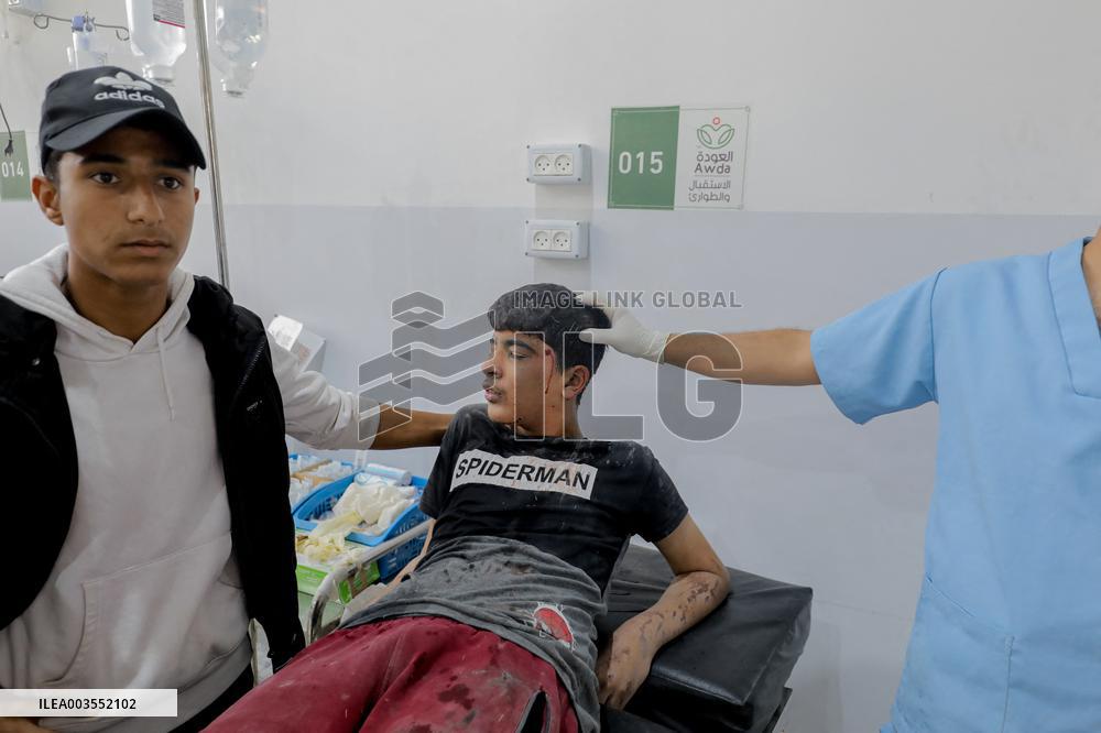 Palestinians Mourn Those Killed In Strikes - Gaza