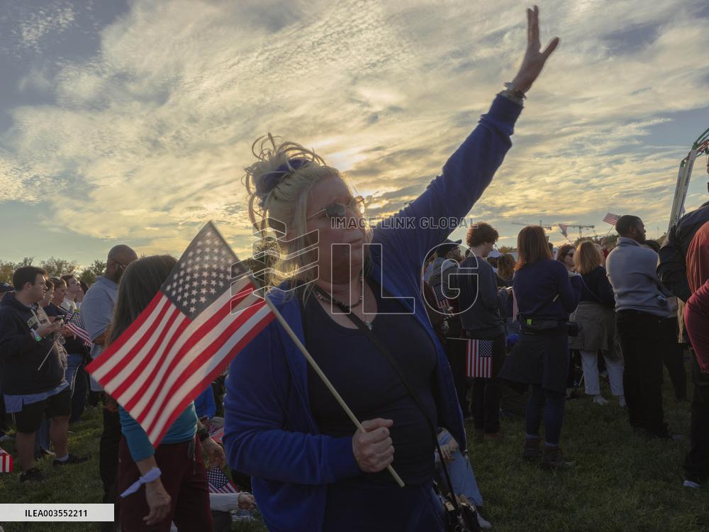 Supporters Gather For Harris DC Rally - Washington