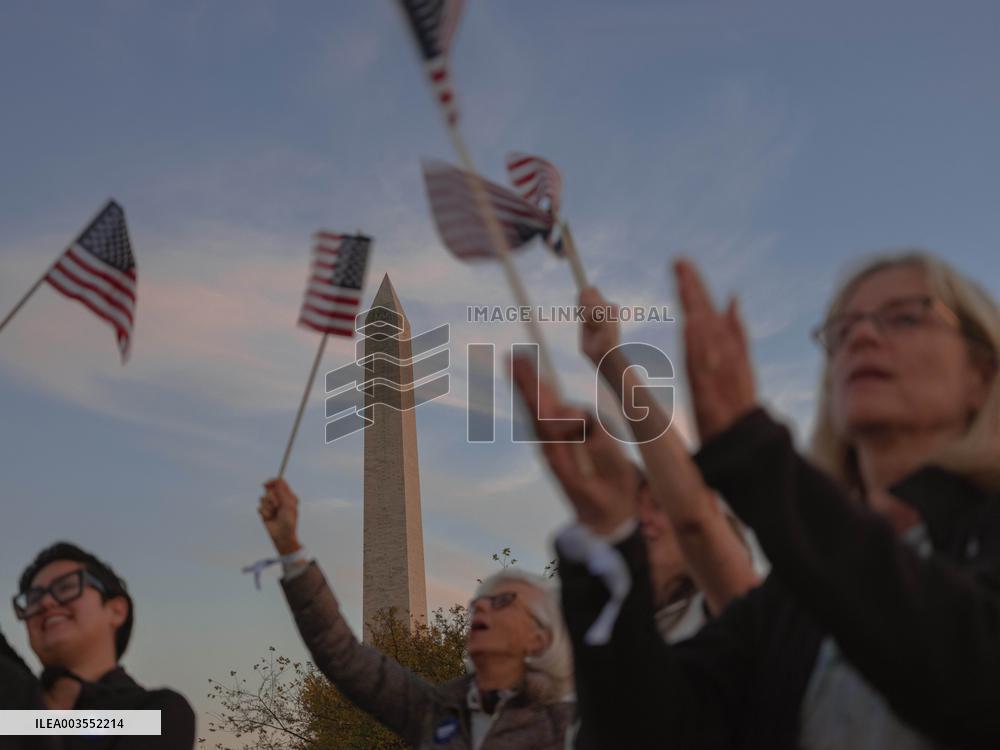 Supporters Gather For Harris DC Rally - Washington