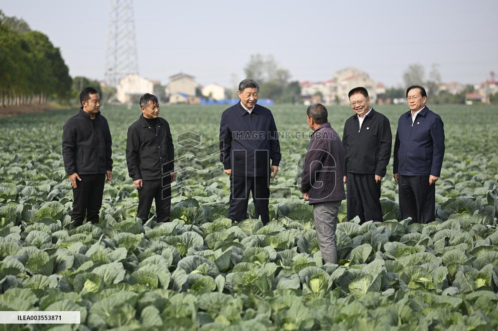 President Xi Visit To Hubei Province - China