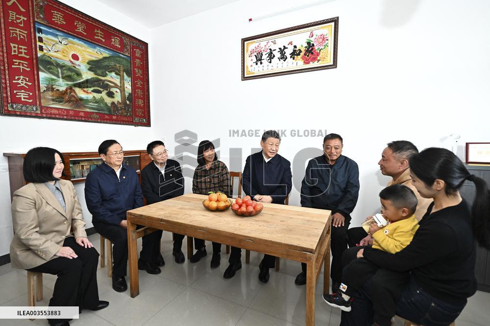 President Xi Visit To Hubei Province - China