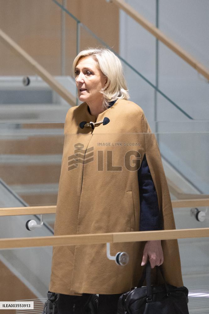 RN trial on suspicion of embezzlement of European public funds - Paris