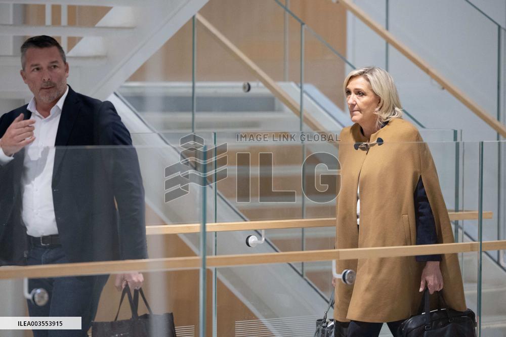 RN trial on suspicion of embezzlement of European public funds - Paris