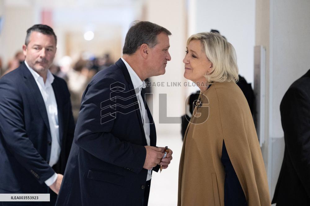 RN trial on suspicion of embezzlement of European public funds - Paris