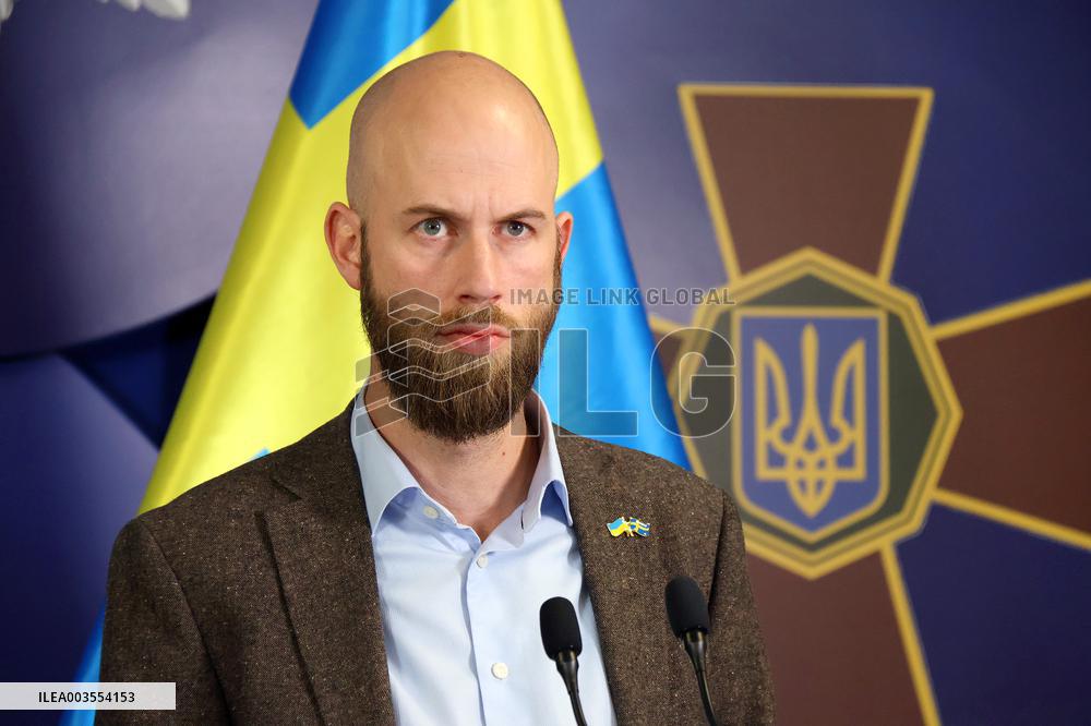 Briefing of Ukrainian Interior Minister and Swedish Civil Defence Minister in Kyiv